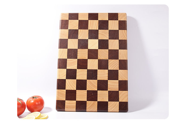 Wholesale antibacterial mildew-proof anti-skid rubber wood solid wood splicing checkerboard cutting board solid wood chopping board cutting board