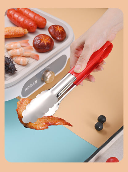 Stainless Steel Food Clip Anti-scalding Stall Commercial Buffet Malatang Special Clip Kitchen Cooked Food Clip Bread Clip
