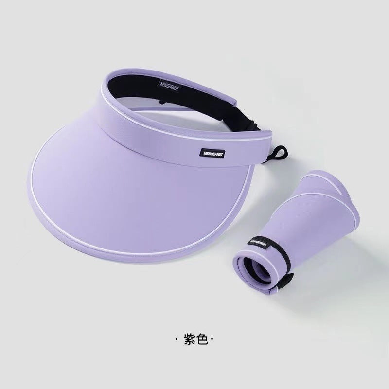 Upf50+ Large Brim Sun Hat for Women, Uv Protection, Open-Top Hat, Cycling Face-Covering Sun Hat, Breathable Ice Silk