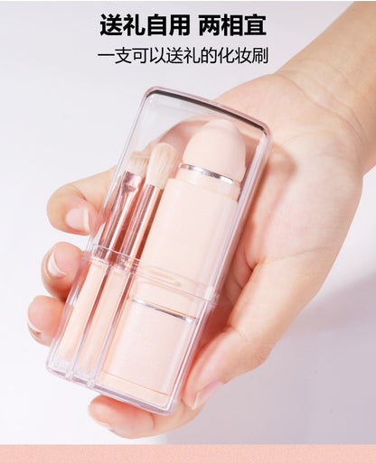 New Eight-In-One Mini Makeup Brush Set Portable Retractable Boxed Eye Shadow Brush Loose Powder Brush Concealer Brush