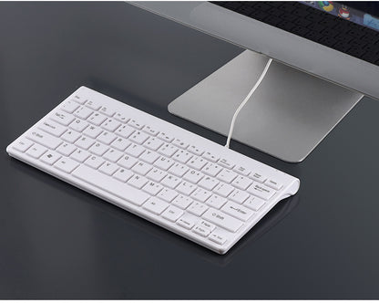 Chocolate Thin Keyboard USB Mini usb Wired Keypad Business Computer Office PC Wired Keyboard