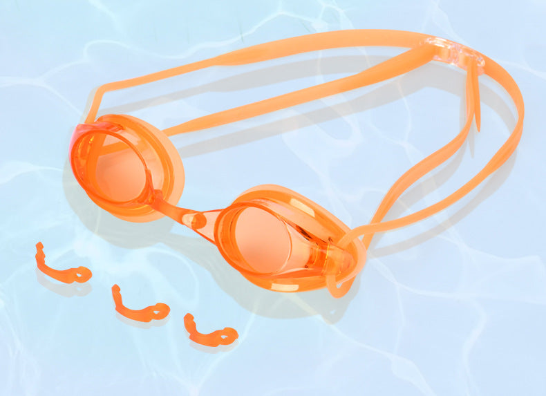 Factory Direct Sales Swimming Goggles Hd Waterproof Anti-Fog Electroplating Color Plated Universal Racing Diving Professional Swimming Goggles Wholesale