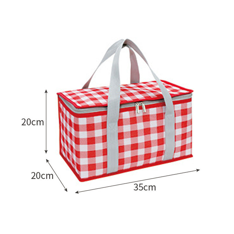 Spot Takeout Insulation Bag Wholesale Outdoor Picnic Insulation Satchel Ice Bag Large Capacity Takeaway Cake Insulation Bag