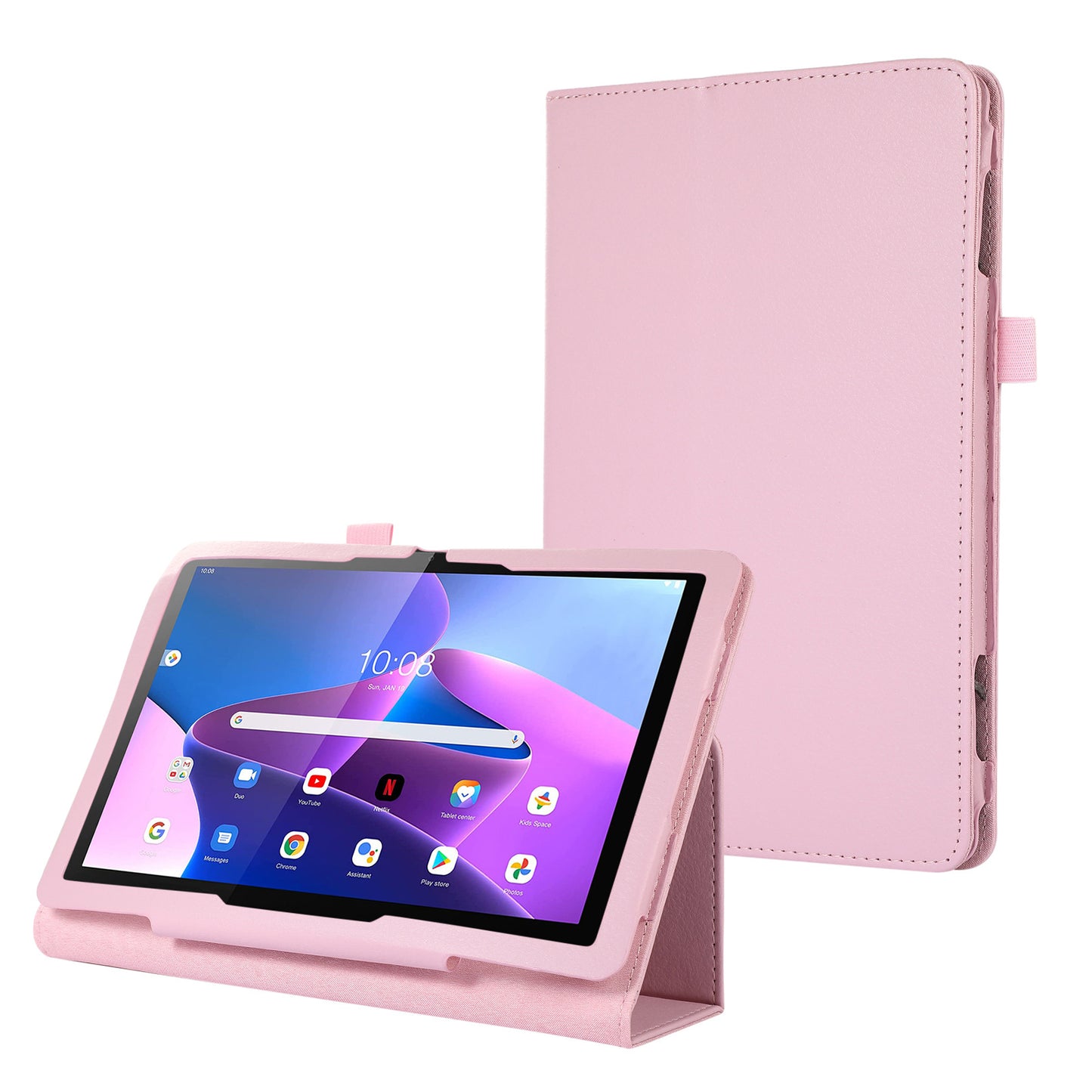 Suitable for Lenovo M10 three generation TB328 tablet computer litchi pattern full edge protective cover