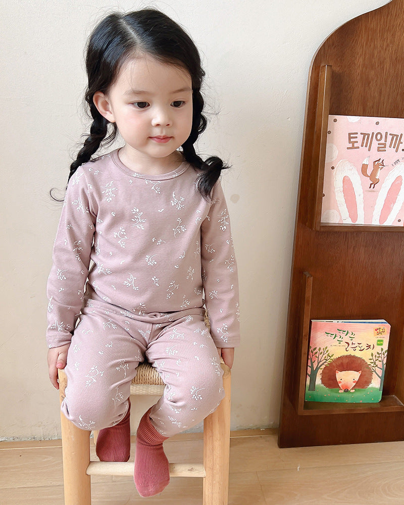 Children's Pajamas, Baby Autumn Clothes and Long Trousers, Kidsren's Home Clothes, Category a Pure Cotton Pajamas for Boys and Girls, Boys' Home Clothes