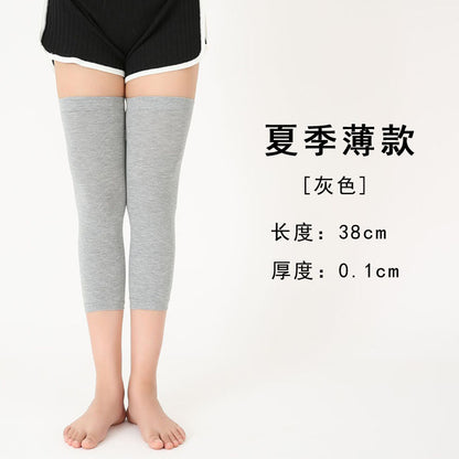 Men's and Women's Air-conditioned Room Warm Knee Cover Joint Sports Leg Cover Thin Pure Cotton Breathable Knee Pad
