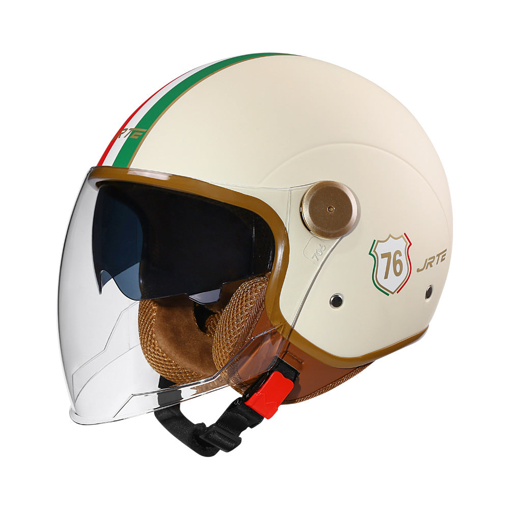 3c certified motorcycle helmet electric car helmet Harley universal battery car Four Seasons universal personality half helmet