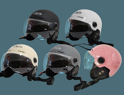 3C certification ear protection electric car helmet men and women summer sunscreen electric car helmet light half helmet manufacturers wholesale