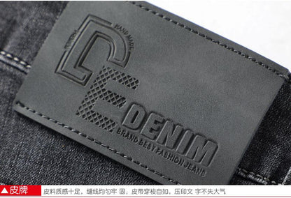 Light Luxury Smoke Grey Jeans Men's Straight Loose Summer Thin Men's Pants 2025 New Casual Trendy Trousers