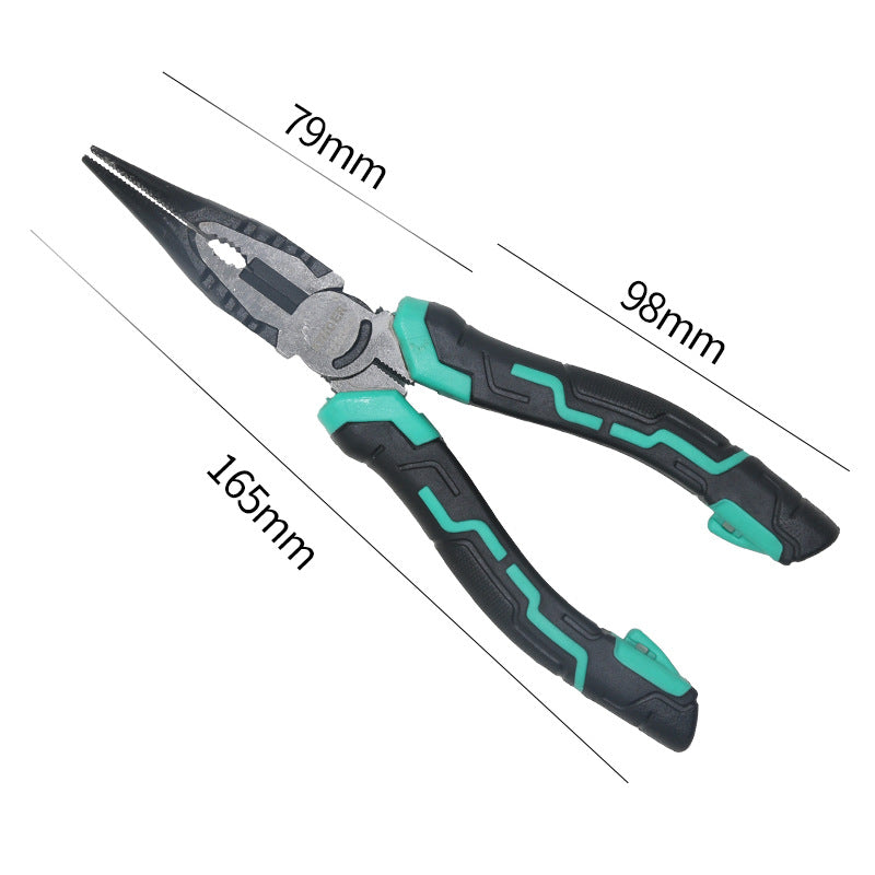 Multifunctional wire stripping pliers pointed mouth miter pliers 8 inch vice electrical wire stripping pliers eccentric labor-saving and durable