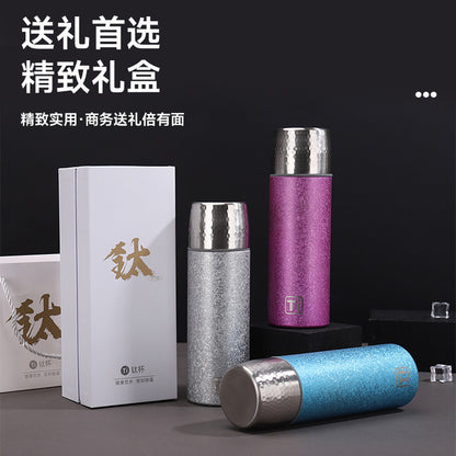 New High-Looking Pure Titanium Insulated Titanium Cup, Light Luxury and High-End Business Gift Water Cup, High-End Household Tea Cup