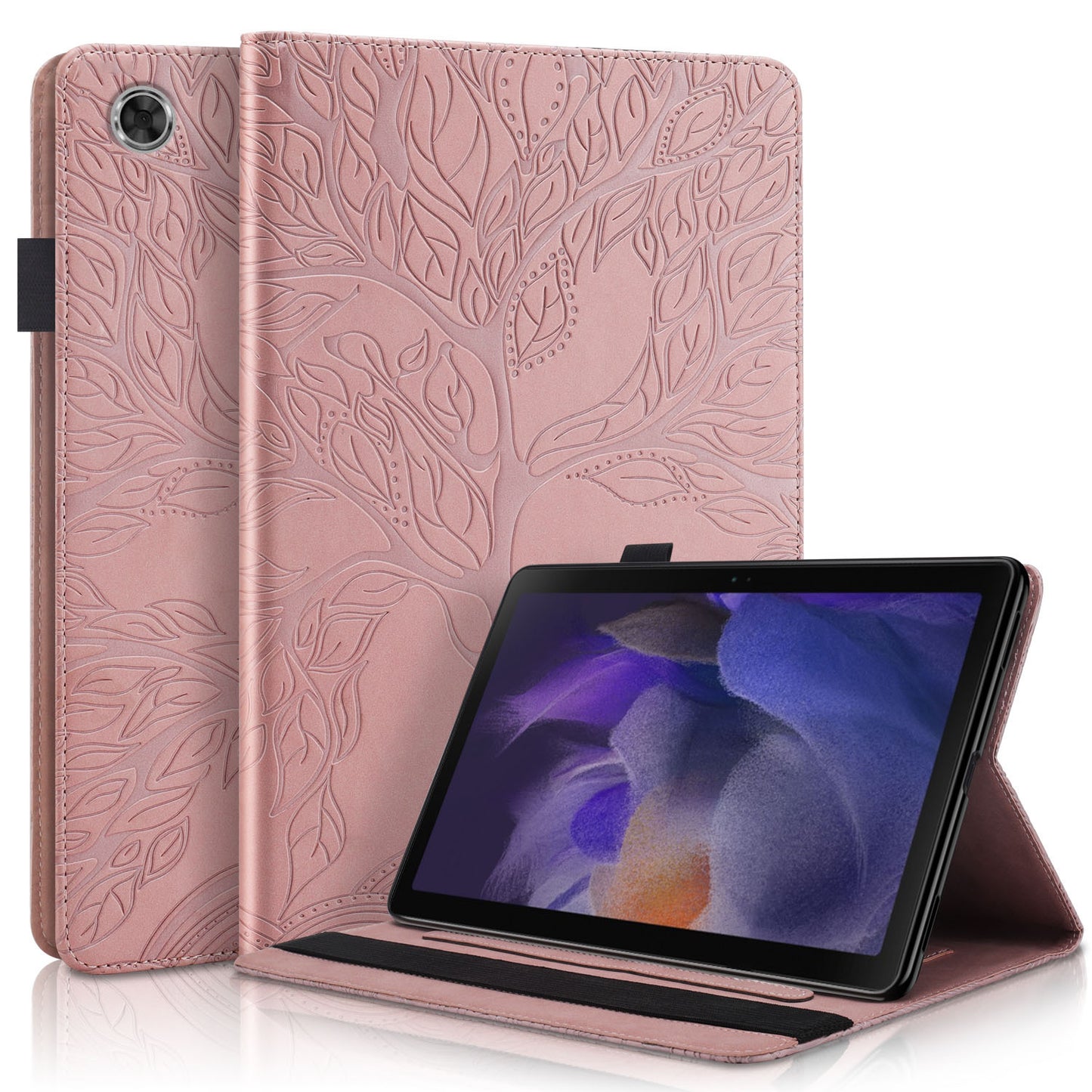 Suitable for Samsung A9 Plus Tablet Case A7Lite Protection S9Fe Flip Cover P610 Embossed S8Plus Leather Case A8