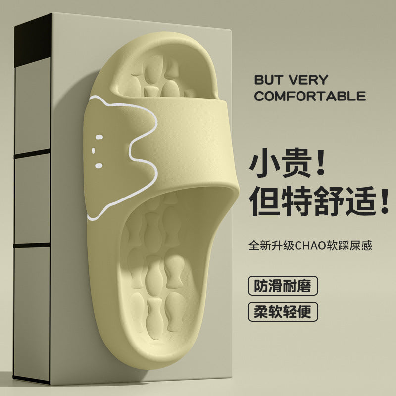 Cross-Border Online Sales Slippers for Men Summer 2025 New Indoor Home Non-Slip Silent Thick-Soled Cute Sandals for Women