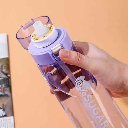 Cross-Border Popular Drinking Water Artifact 0 Sugar 0 Calorie Extract Fruity Flavor Ring Cup with Hand Rope Portable Outdoor Sports Water Cup