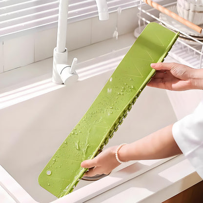 Water Splash Guard for Kitchen Sink, Dishwashing Sink, Washbasin, Anti-Splash Pad, Silicone Water Barrier Strip, Cross-Border
