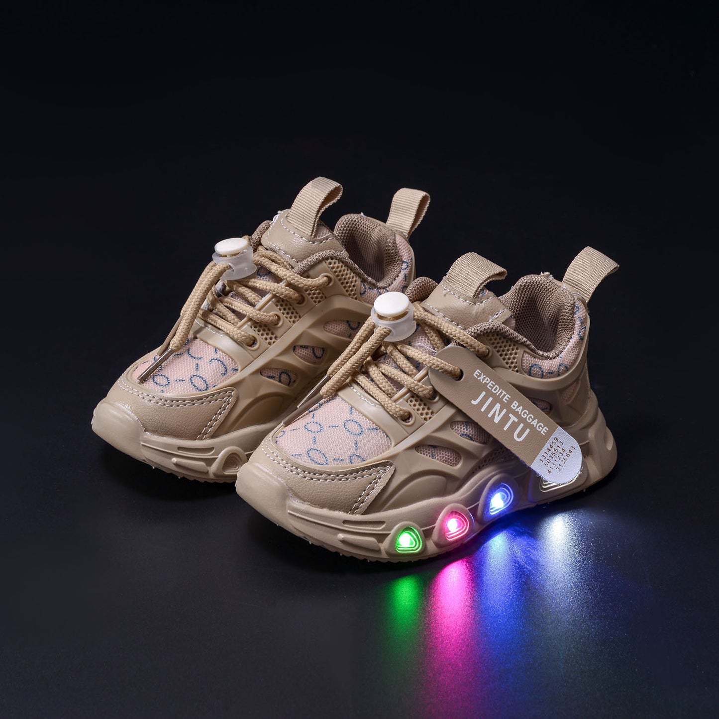 Spring and Autumn New Style Luminous Men's Sports Shoes with Lights, Cloth Women's Casual Shoes, Children's Led Lighted Toddler Shoes in Stock