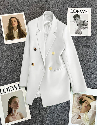 Orange Suit Jacket Women's 2025 Spring and Autumn New Korean High-end Temperament Popular Suit 22 Colors