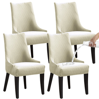 Cross-border hot sale rhombus jacquard waterproof small armchair cover solid color one-piece elastic chair cover dining chair cover wholesale