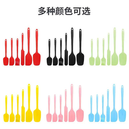 Factory in stock silicone baking 6-piece one-piece silicone scraper spatula oil brush household baking tools suit