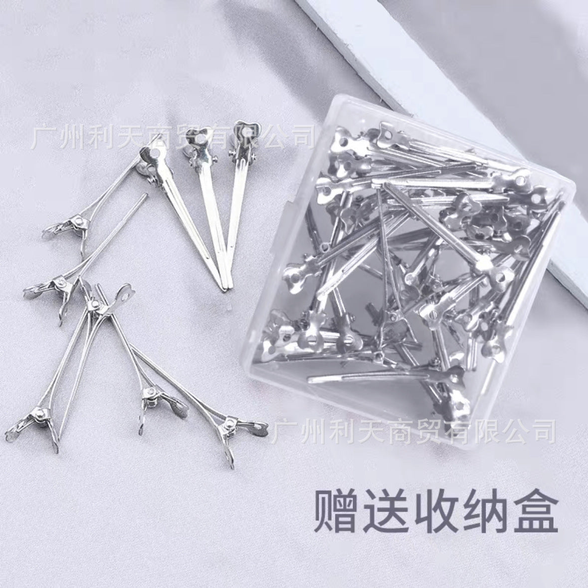 70 aluminum plate hairpin hairpin positioning clip partition clip hand push corrugated clip bangs clip modeling clip long mouth clip