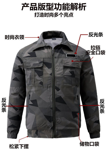 Summer Cooling Air-Conditioned Clothing for Men, Refrigeration Clothing with Fan, Welding Site Heatstroke Prevention Labor Protection Work Clothes