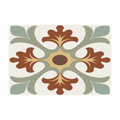 Temu Cross-Border New Product Ins Style Small Fresh Placemat Digital Printing Square Insulation Mat Restaurant Table Mat Wholesale