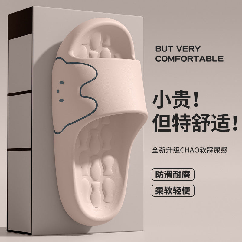 Cross-Border Online Sales Slippers for Men Summer 2025 New Indoor Home Non-Slip Silent Thick-Soled Cute Sandals for Women