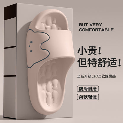 Cross-Border Online Sales Slippers for Men Summer 2025 New Indoor Home Non-Slip Silent Thick-Soled Cute Sandals for Women