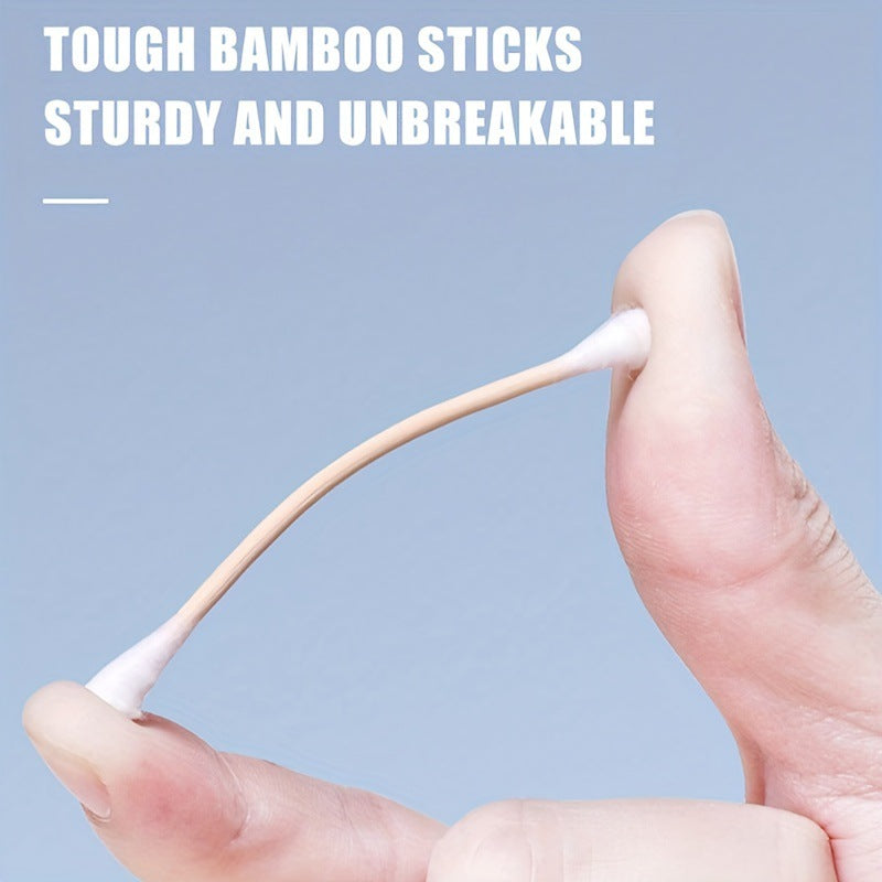 1000 double-headed multifunctional cotton swab wholesale large disposable sanitary cotton swab ear spoon makeup remover cotton