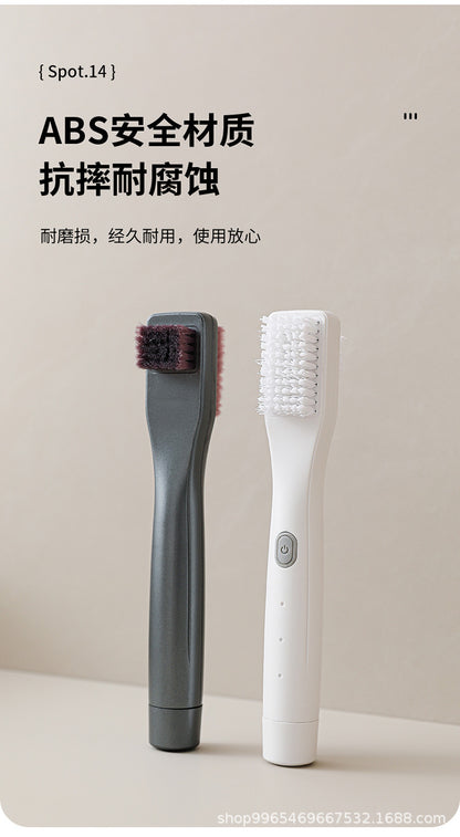 New Fully Automatic Electric Shoe Polisher Multifunctional Rechargeable Household Handheld Shoe Brush Black White