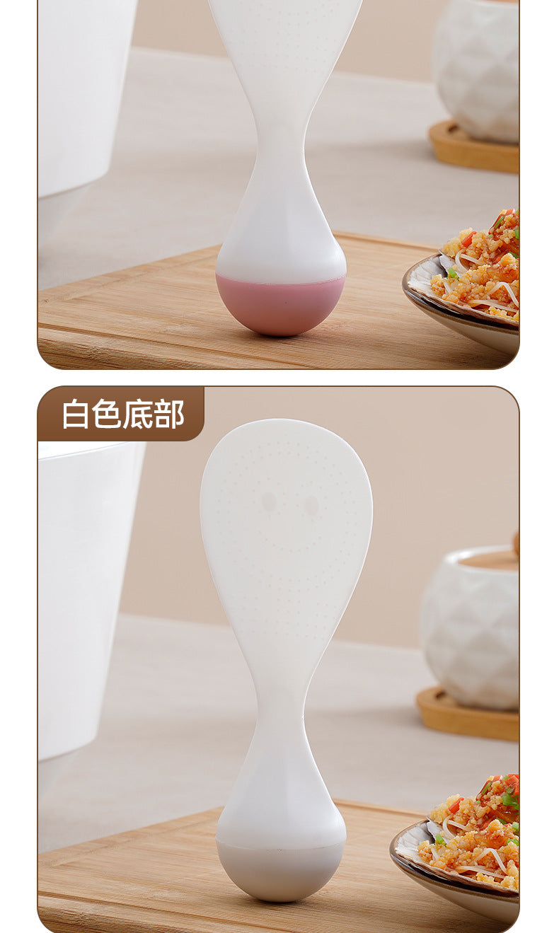 Roly-Poly Non-Stick Rice Spoon Can Stand up and Withstand High Temperatures for Household Kitchen Rice Cookers to Serve Rice and Rice Scoops