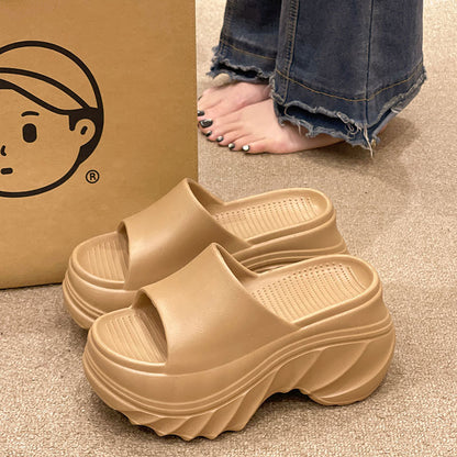 9CM height-increasing thick-soled slippers women's summer sandals EVA high-end non-slip non-smelly feet home wear wholesale
