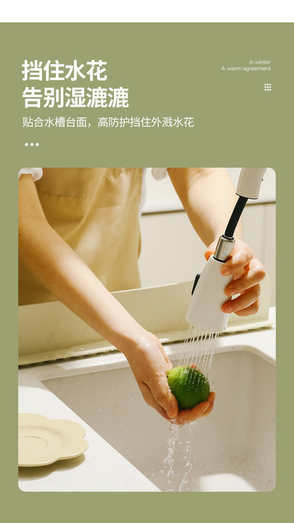 Water Splash Guard for Kitchen Sink, Dishwashing Sink, Washbasin, Anti-Splash Pad, Silicone Water Barrier Strip, Cross-Border
