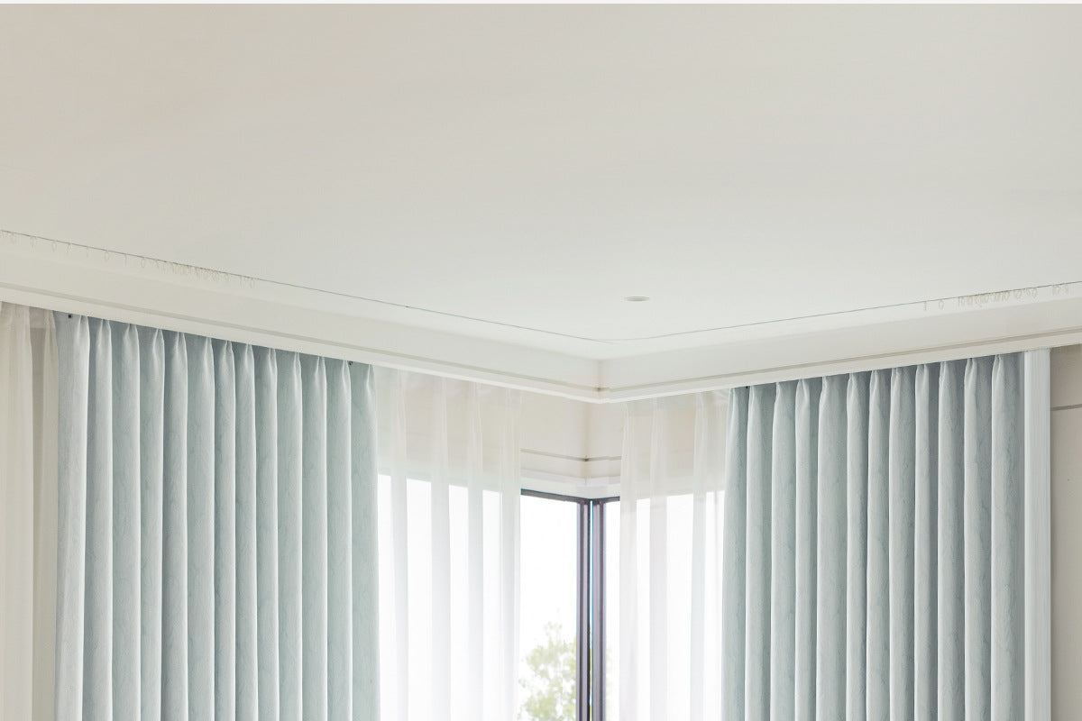 Cream Style Jacquard Curtain for Bedroom Premium Chenille Shading Living Room Bedroom French Light Luxury Shaoxing Curtain