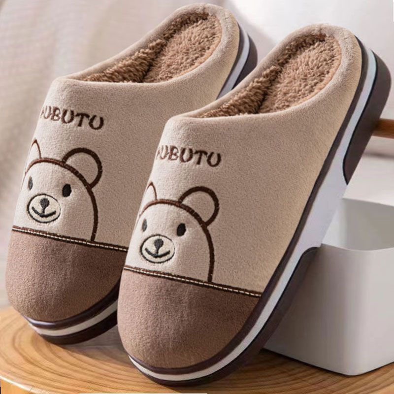New 2025 Cotton Slippers for Men and Women, Winter Thick-Soled Non-Slip Indoor Warm Home Slippers for Men and Couples