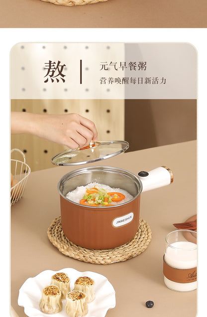 304 Liner Multi-functional Electric Cooking Pot Household Small Pot Dormitory Cooking Noodle Pot Hot Pot Small Electric Pot Intelligent Integrated Pot