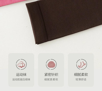 Compression socks sports compression calf socks professional rope skipping running women's socks summer fitness stockings non-slip yoga socks
