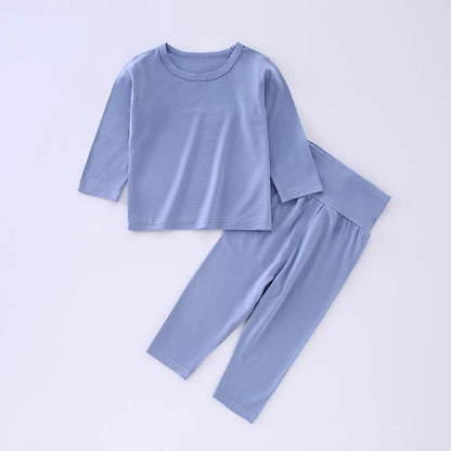 Category a Modal Infant Home Clothing Set High Waist Belly Protection Baby Long Sleeve Pajamas Air Conditioning Clothes Autumn Clothes Autumn Pants