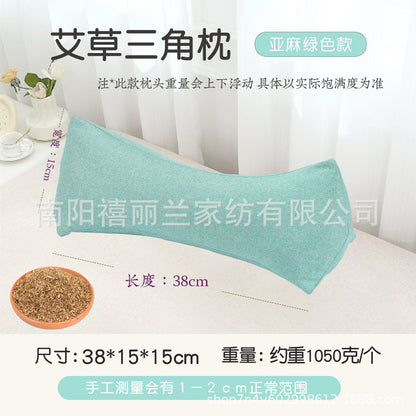 Buckwheat Pillow Cervical Spine Pillow Adult Home Office Lumbar Support to Help Sleep Hard Triangle Pillow Single Cervical Spine Buckwheat Pillow