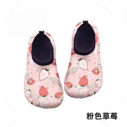 Cartoon Children's Beach Shoes Hard Sole Wading Shoes Diving Equipment Snorkeling Shoes and Socks Barefoot Swimming Shoes Diving Socks Quick-drying