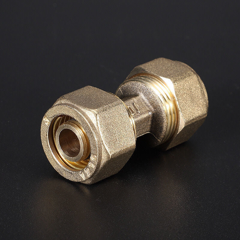 1216 Aluminum plastic pipe copper joint 4 points directly bent through tee four points copper pipe fittings solar water heater accessories