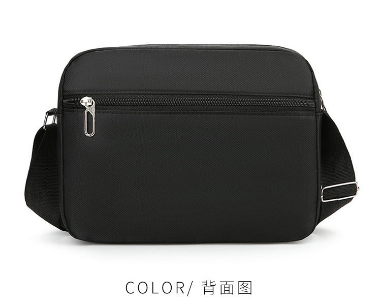 New Men's Coin Purse Casual Large Capacity Chest Bag Multi-layer Large Capacity Shoulder Bag Simple Solid Color Crossbody Bag