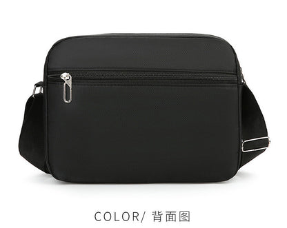 New Men's Coin Purse Casual Large Capacity Chest Bag Multi-layer Large Capacity Shoulder Bag Simple Solid Color Crossbody Bag