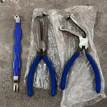 Red and black elbow 60 degree power-off pliers bolt pliers multi-purpose pliers car oil pipe separation harness pliers cross-border pliers
