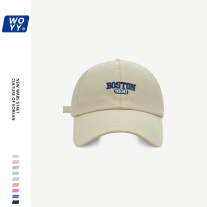 Boston Quick-Dry Baseball Hat Summer Super Fire Outdoor Sun Hat Korean Ins Soft Top Breathable Cap