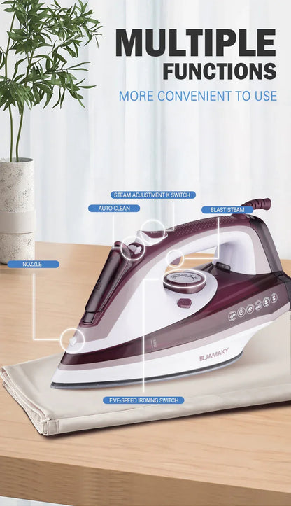 2500w High-power Steam Iron Household Electric Iron Steam Hand-held Small Ironing Clothes Dry And Wet Dual-use Electric Iron