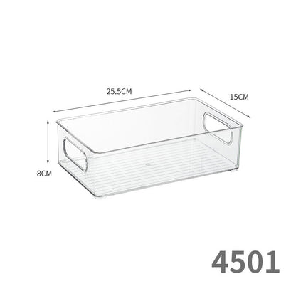 Enlarge 40cm Long Transparent Box Narrow Long Square Storage Box 15cm Wide Water-tight Drawer Finishing