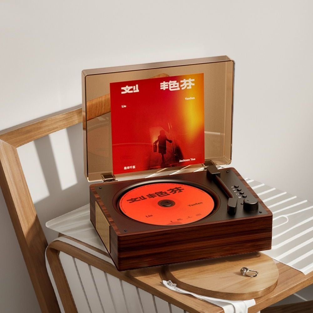 Cross-Border Popular Retro Cd Player Portable Music Album Bluetooth Speaker Player Cd Disc Birthday Gift