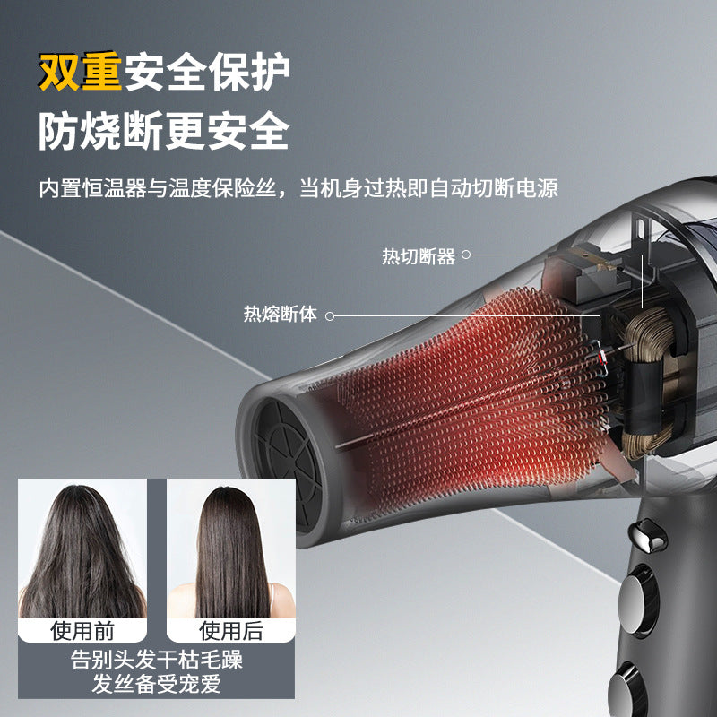 Manufacturer Wholesale Amazon Hair Salon Hair Dryer Cross-Border 2400W Barber Shop Hairdressing High Power Hair Dryer Wholesale