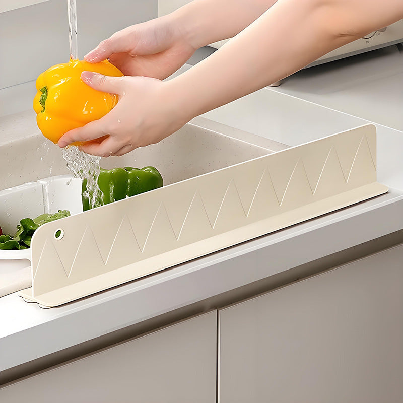 Water Splash Guard for Kitchen Sink, Dishwashing Sink, Washbasin, Anti-Splash Pad, Silicone Water Barrier Strip, Cross-Border